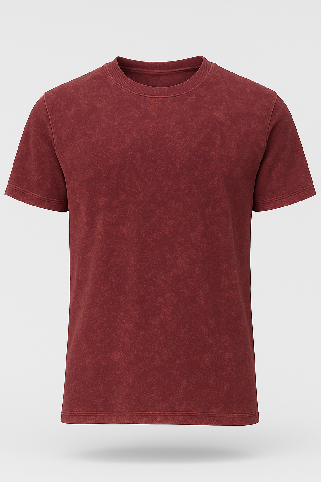 TEXTURED T SHIRT (RED OXIDE)