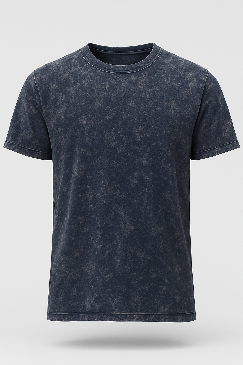 TEXTURED T SHIRT (BLUE OXIDE)