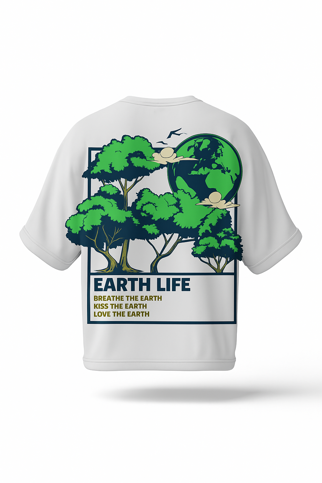 PRINTED DROPSHOULDER T SHIRT