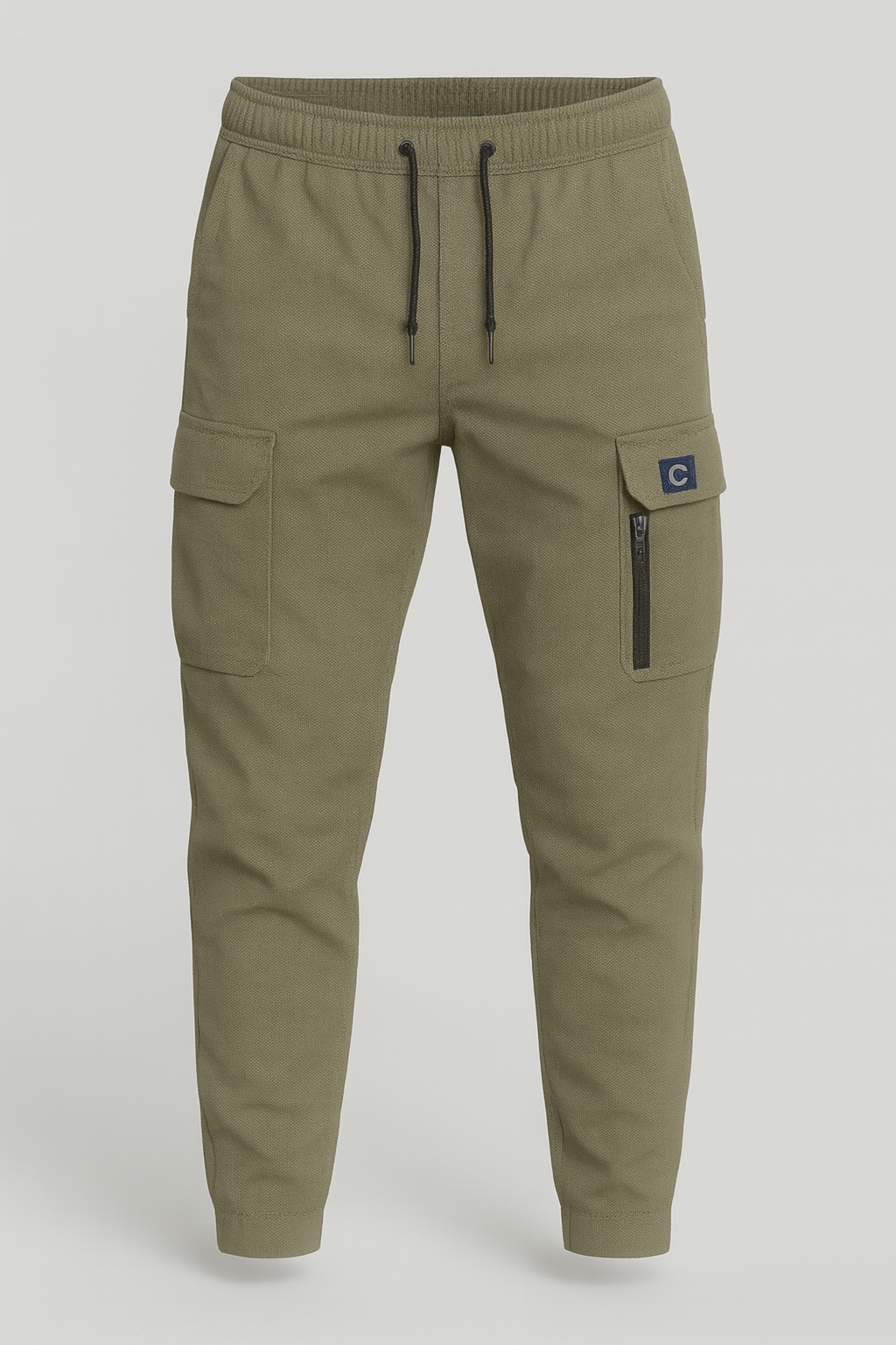 CARGO TEXTURED PANTS MILITARY GREEN