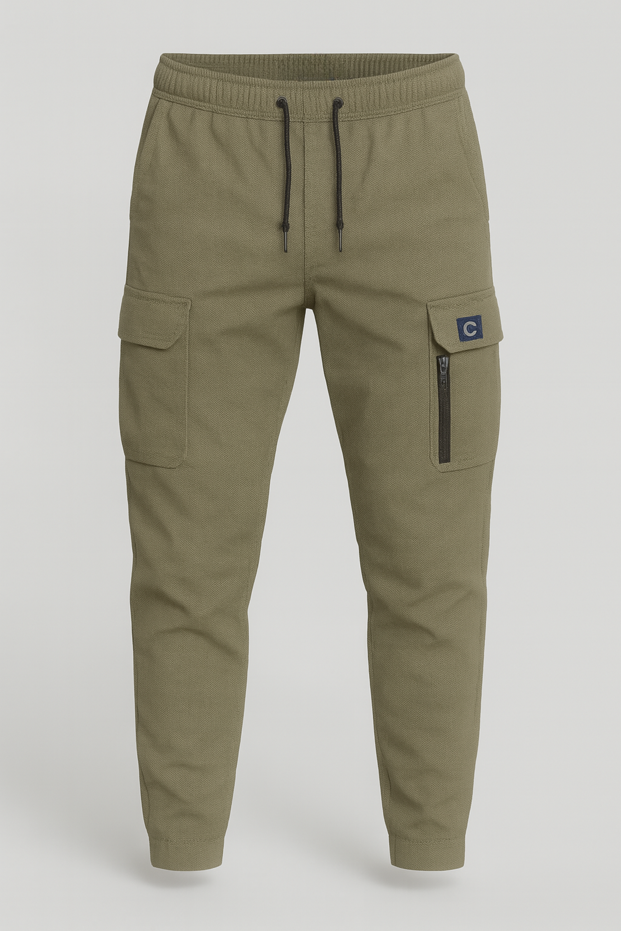 CARGO TEXTURED PANTS MILITARY GREEN