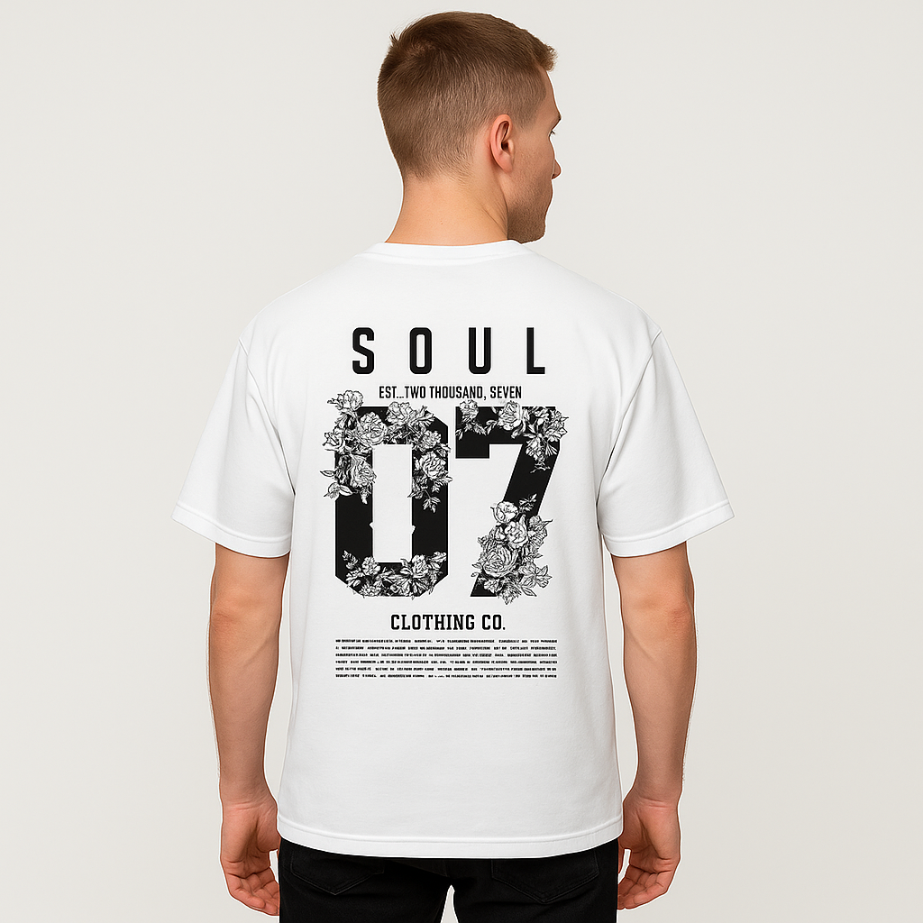 PRINTED DROPSHOULDER T SHIRT
