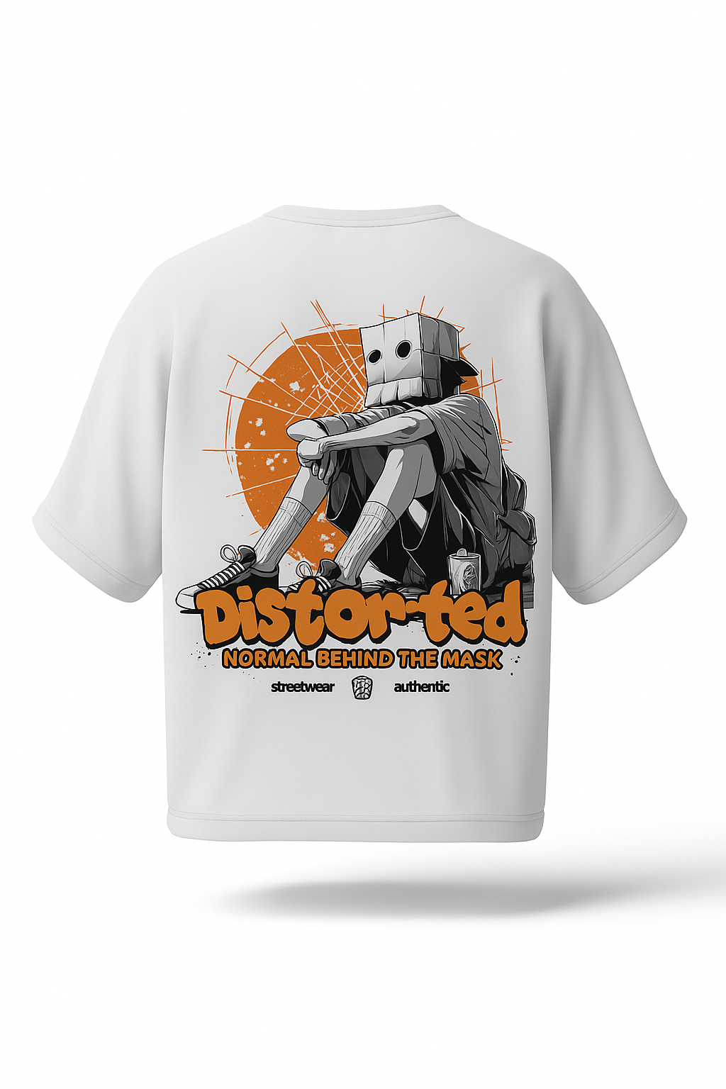 PRINTED DROPSHOULDER T SHIRT