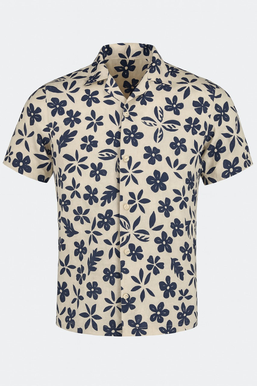 SHORT SLEEVE FLORAL SHIRT