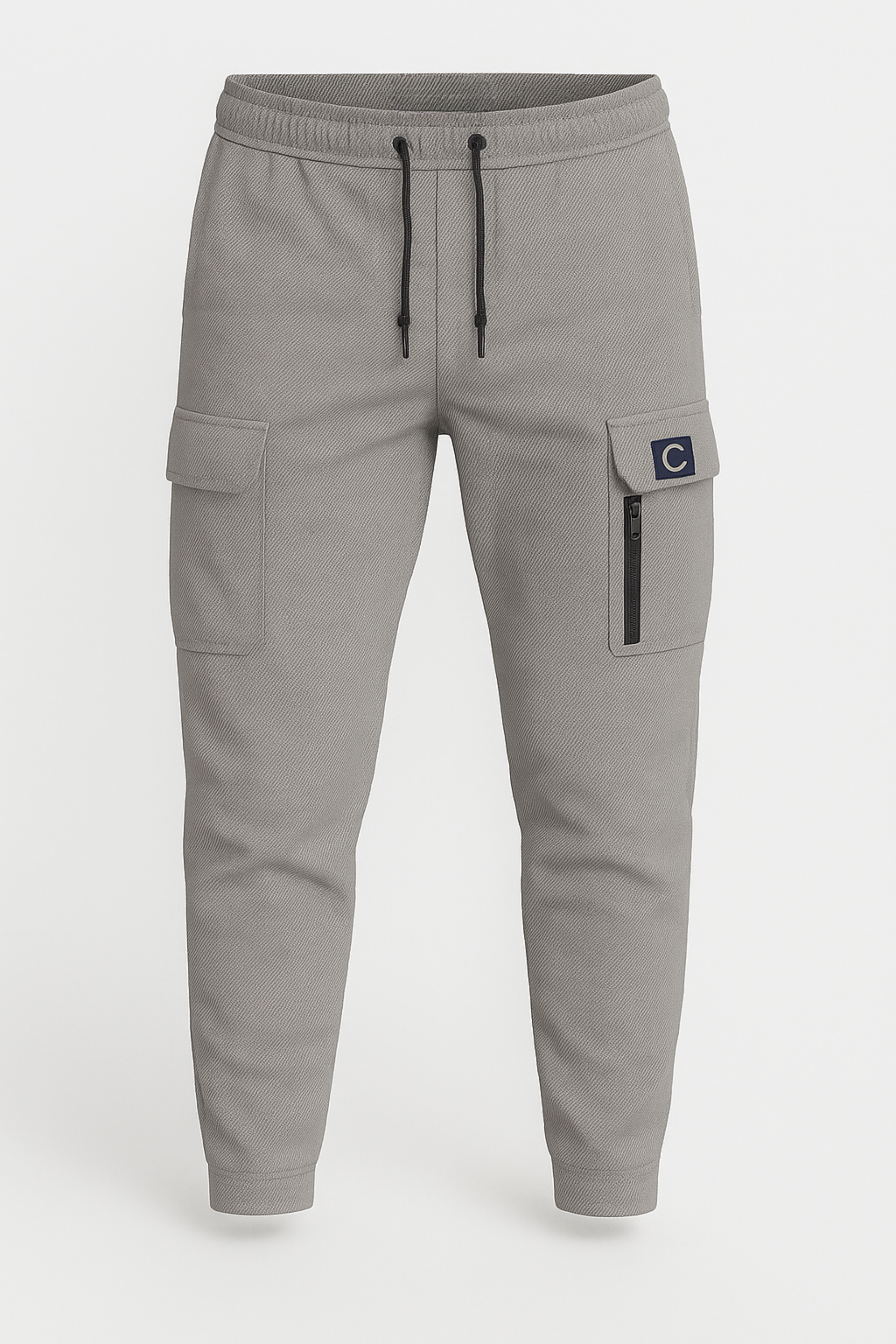 CARGO TEXTURED PANTS STEEL GRAY