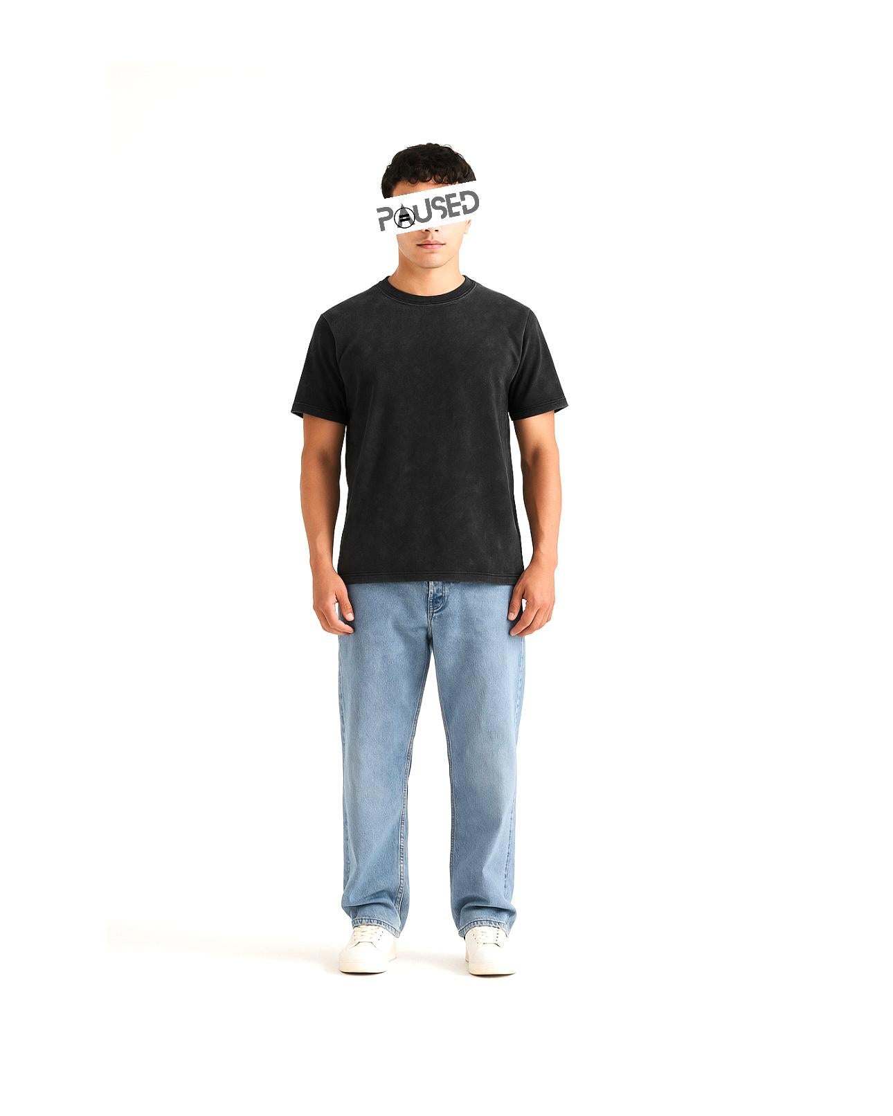 TEXTURED T SHIRT (BLACK OXIDE)